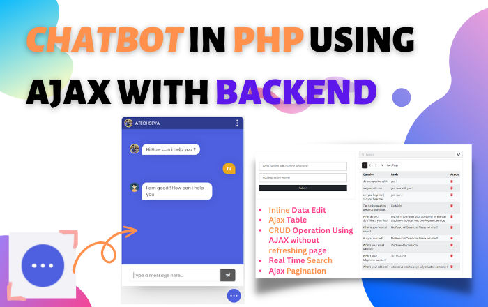 Chat Bot in PHP and SQL using AJAX with Admin