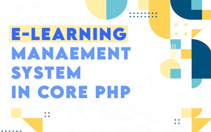 E-learning Managemet System In PHP