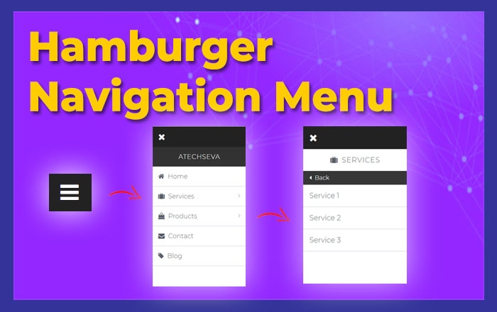 Hamburger Navigation Menu