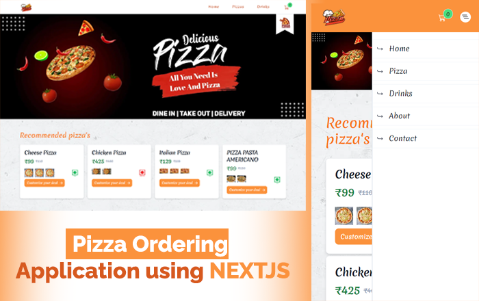 Pizza Ordering Application Using NextJS